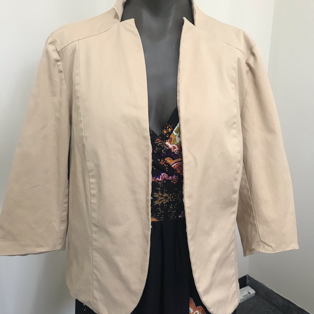 Khaki Crop blazer